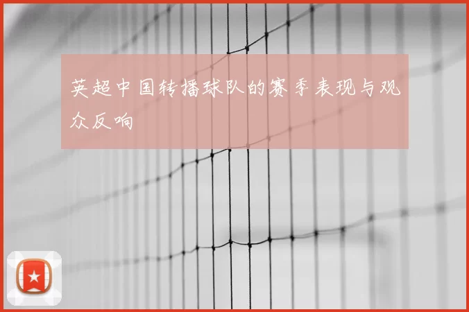 英超中国转播球队的赛季表现与观众反响
