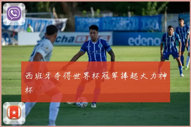 西班牙夺得世界杯冠军捧起大力神杯
